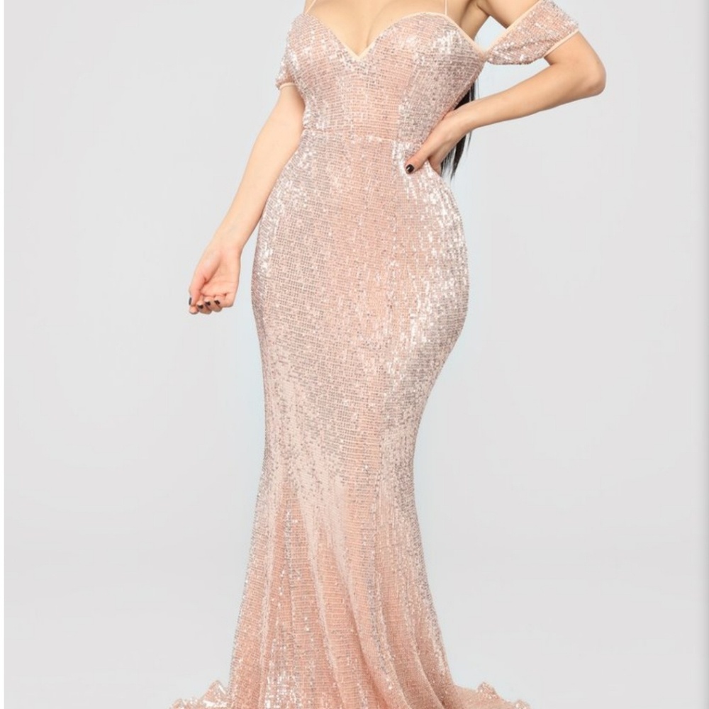 Rose gold gown